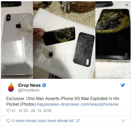 iPhone XS Max mu explodoval v kapse, zvažuje žalobu na Apple