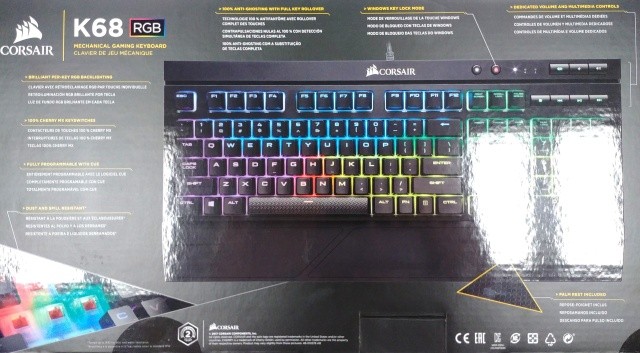 Corsair K68 RGB: tak vypadá odolná mechanika