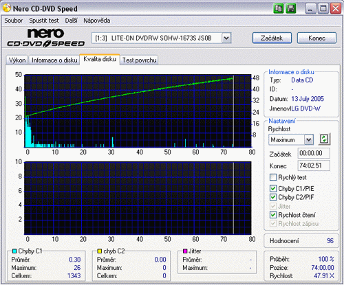 LG GSA-2166D - externí vypalovačka