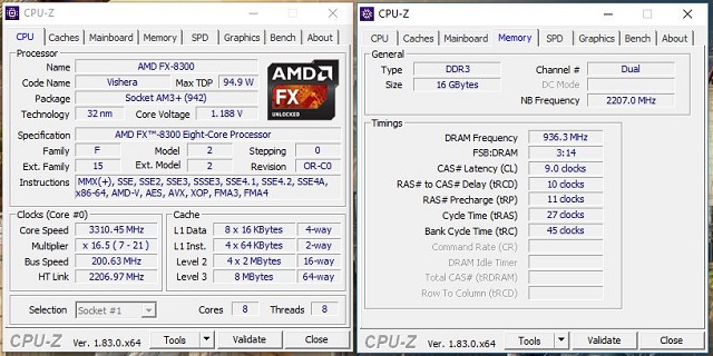 Intel Core i3-8350K, i5-8400 a AMD FX-8300 v testu 