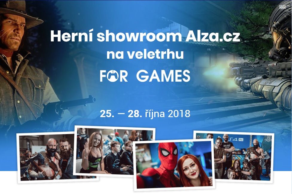Alza vybuduje na For Games tento víkend herní showroom