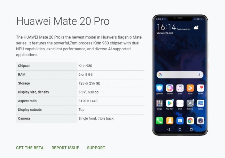 Huawei Mate 20 Pro získal znovu možnost testovat Android Q