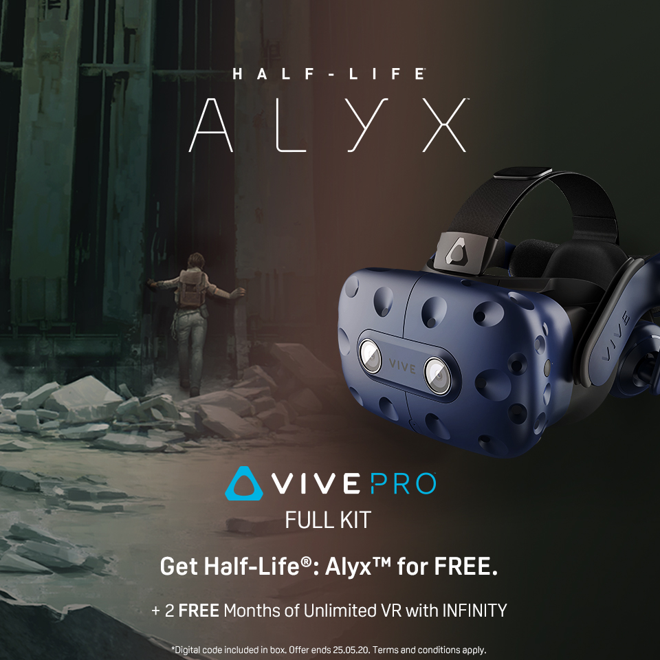HTC nabízí v akci Half-Life: Alyx ke každému Vive Pro Full Kit