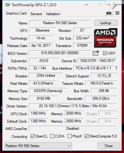 ASUS ROG Strix RX 580 08G Gaming: Ten chladič stojí za to!