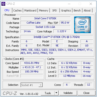 Core i7-8700K s taktem 4,7 GHz (Coffee Lake) v testu