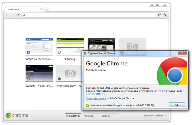 Vyzkoušejte: Google Chrome 15 a 16 v testovacích verzích