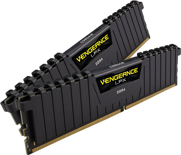 Paměťové moduly DDR4 Corsair Vengeance LPX Black