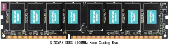 Kingmax Nano Gaming RAM: 2400 MHz bez heatspreaderu