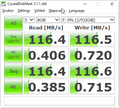 Velký srovnávací test 1TB externích disků pro USB 3.0