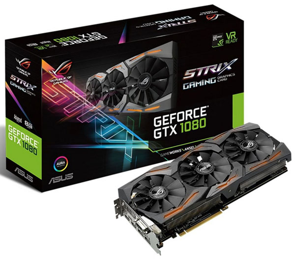 Asus přináší novou verzi grafiky GTX 1080 v provedení Strix s nižšími takty