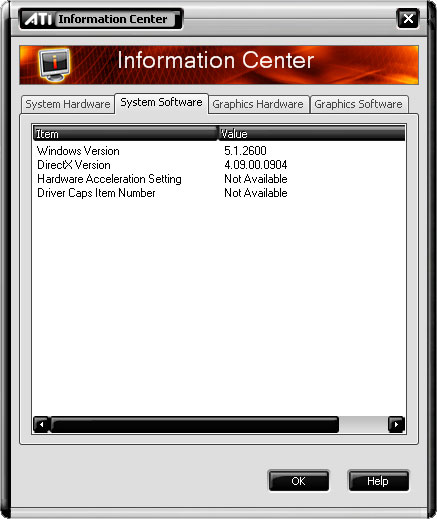 ATI Catalyst Control Center