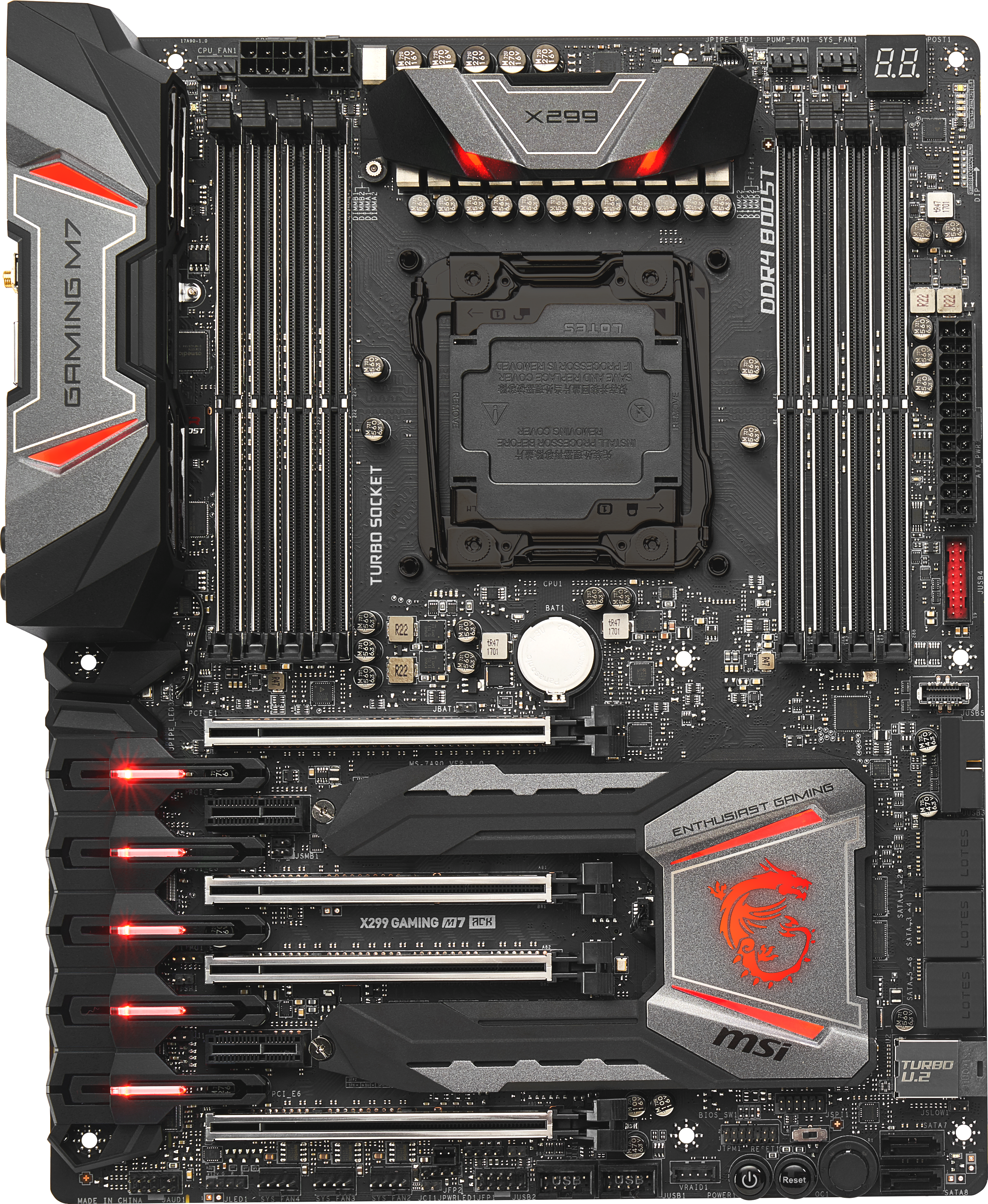 MSI X299 Gaming M7 ACK – Ultra highend pro Skylake-X