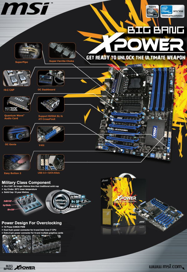 MSI Big Bang XPower - Velký třesk v high endu motherboardů