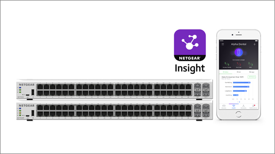 V prodeji jsou nové 52portové přepínače NETGEAR Insight se vzdálenou správou