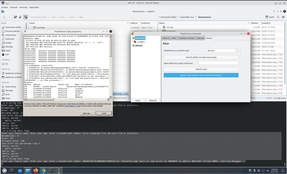 Jak šlape ransomware pro Windows pod Linuxem ve Wine?