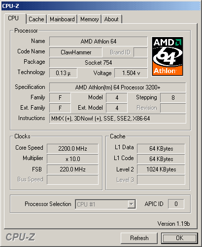 Athlon 64 +3200 / MSI K8T Neo: první testy