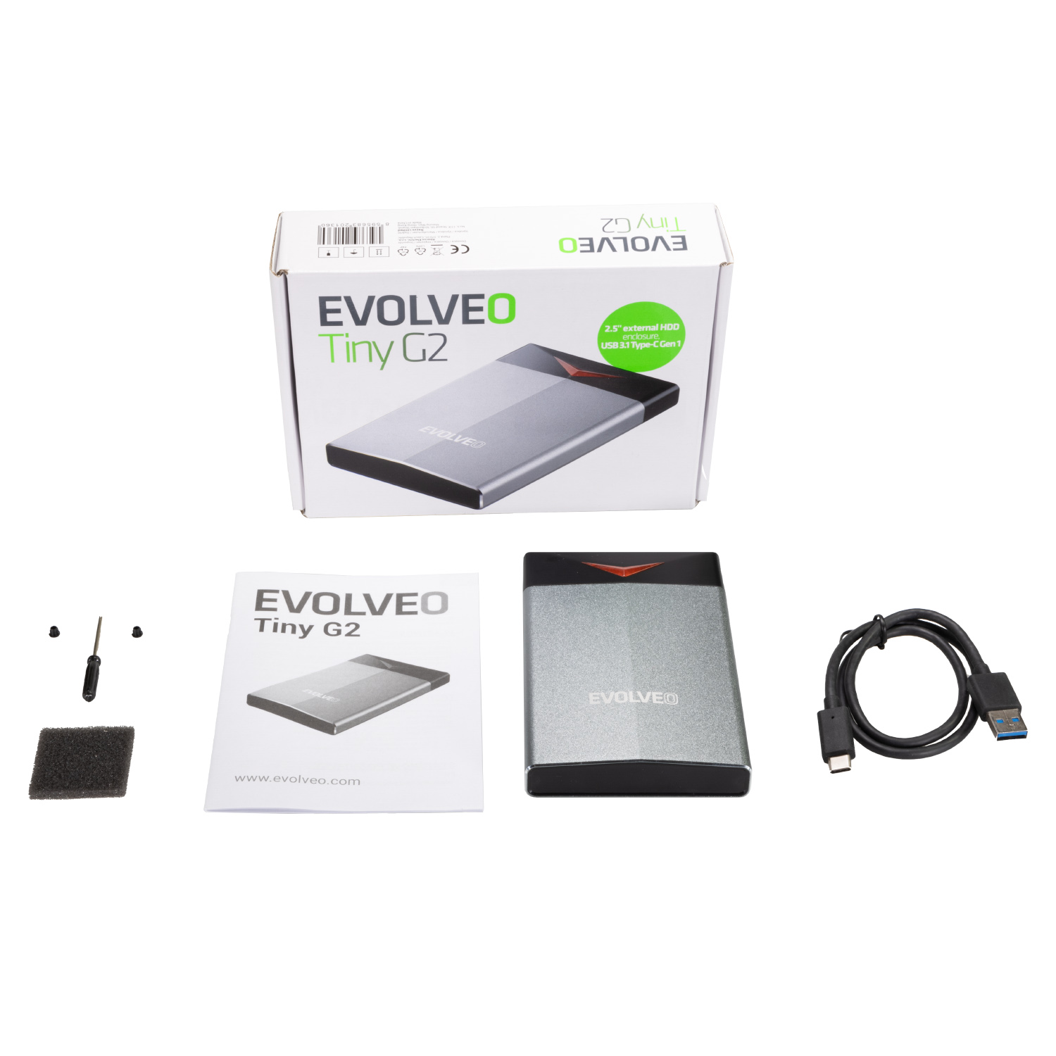 Až 10 Gb/s s externími rámečky Evolveo Tiny G1 a G2