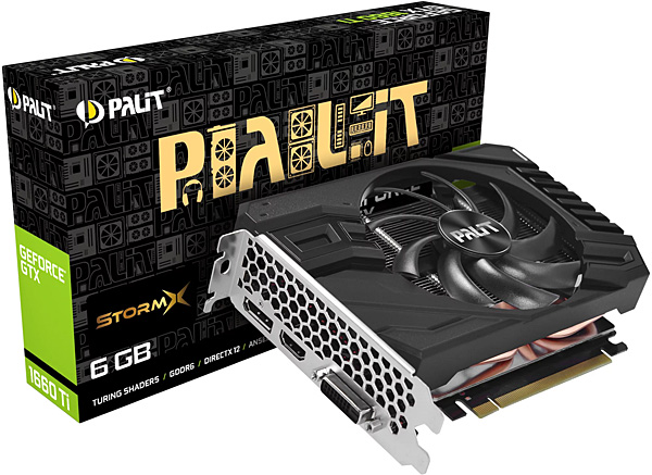 Grafická karta Nvidia GeForce GTX 1660 Ti – PALiT GeForce GTX 1660 Ti StormX 6G