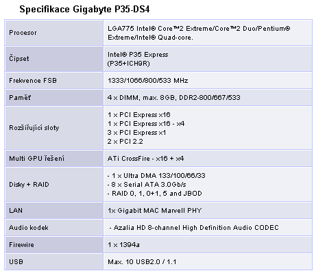 Základovky pro Intel - 2/3 (DFI P965-S Dark, Gigabyte P35-DS4 a MSI P6N SLI Platinum)
