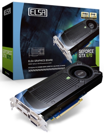 Elsa už také nabízí GeForce GTX 670