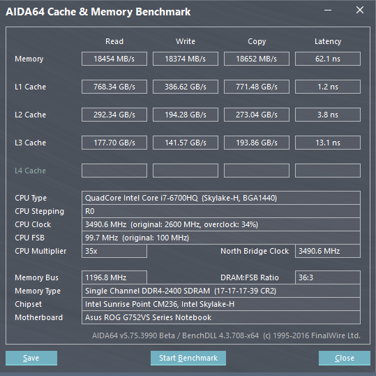 Asus G752VS: výkonný herní notebook s GTX 1070