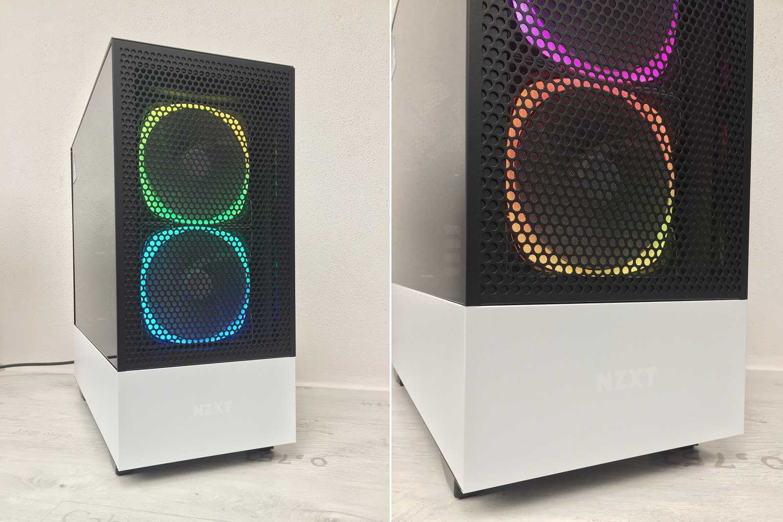 Test skříně NZXT H510 FLOW – s komponenty v bílém tónu