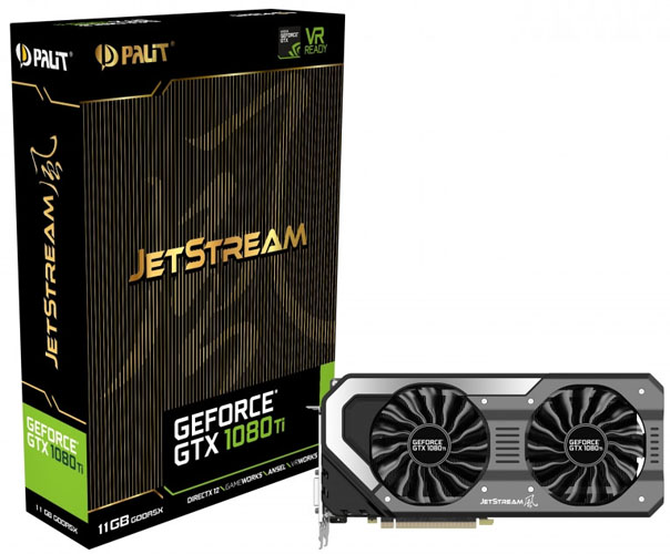 Palit přichází s grafickou kartou GeForce GTX 1080 Ti v provedení JetStream a Super JetStream