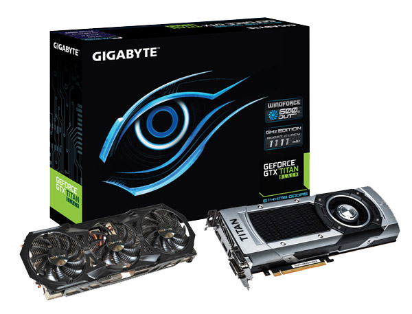 Ke grafické kartě GeForce GTX Titan Black od Gigabyte je dodáván chladič WindForce 3X