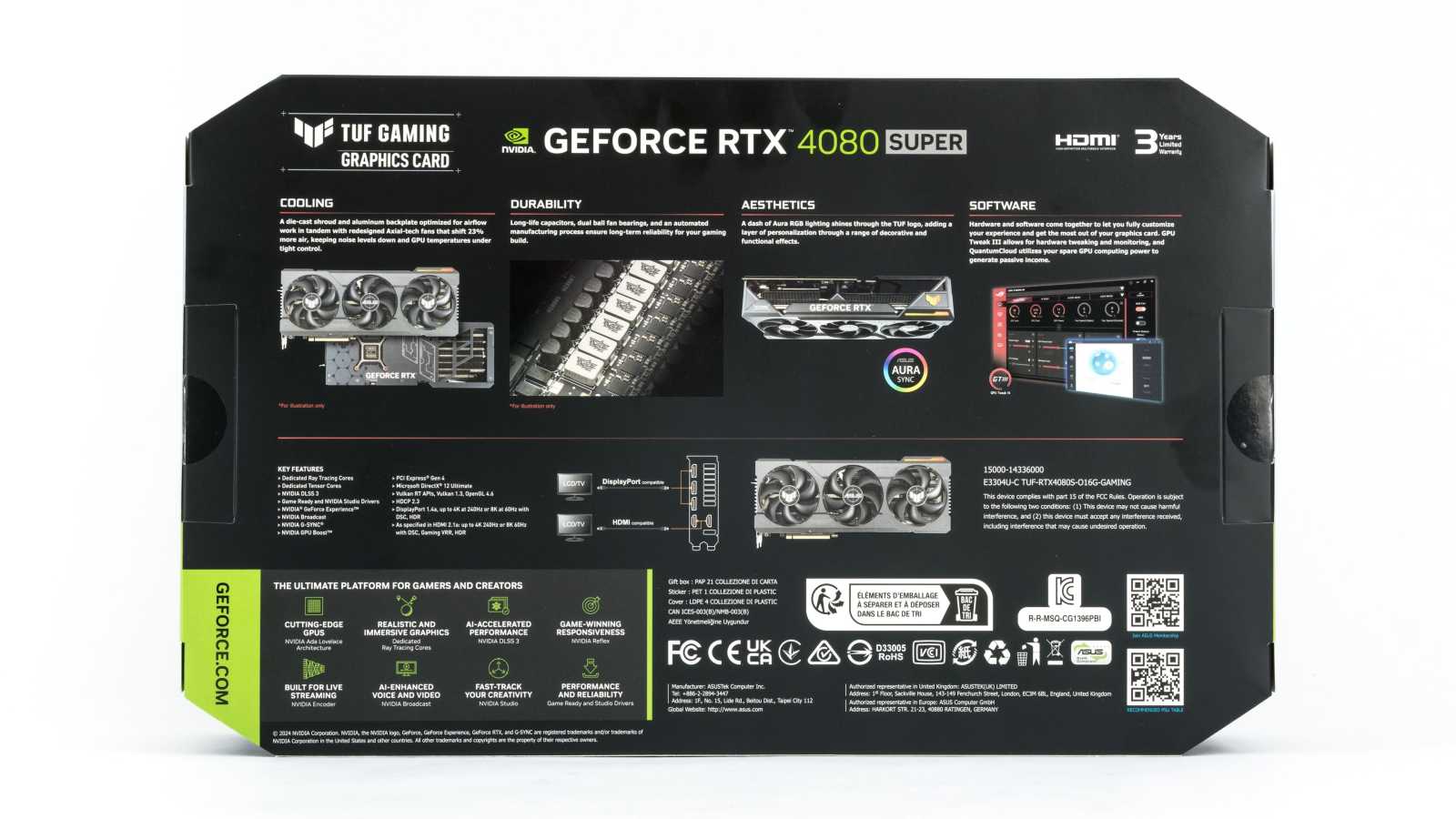 Test Asus TUF Gaming GeForce RTX 4080 Super 16GB OC Edition: opět na špici