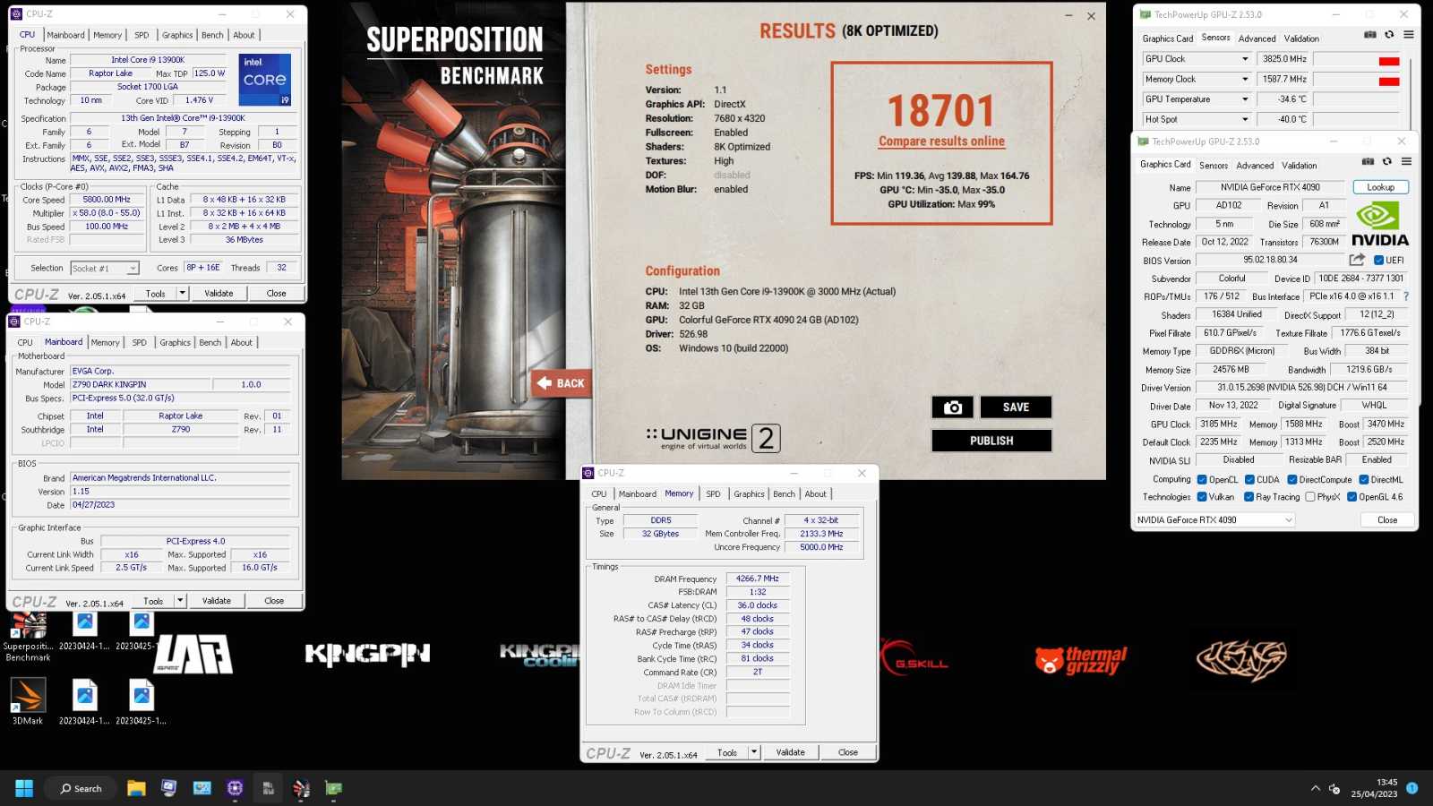 Extrémně přetaktovaná RTX 4090 na více než 3.8 GHz zvládla celý benchmark Superposition