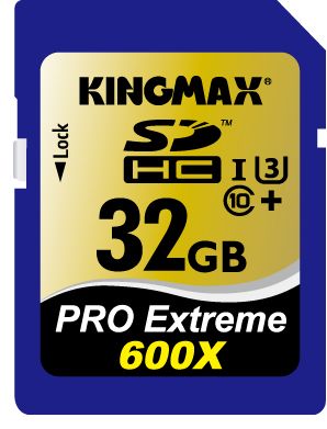 Společnost KINGMAX představila sérii SDXC/SDHC paměťových karet PRO Extreme 600X