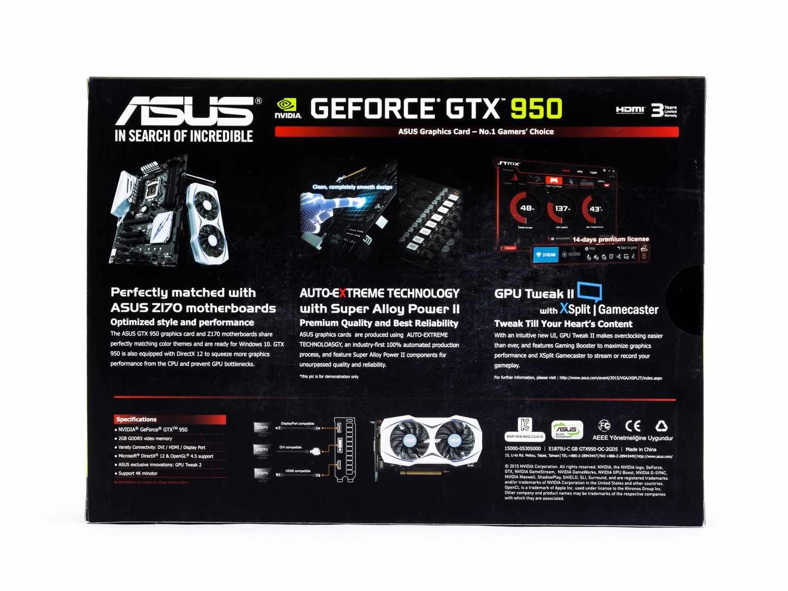 Asus GeForce GTX 950: se super cenou a luxusní vizáží