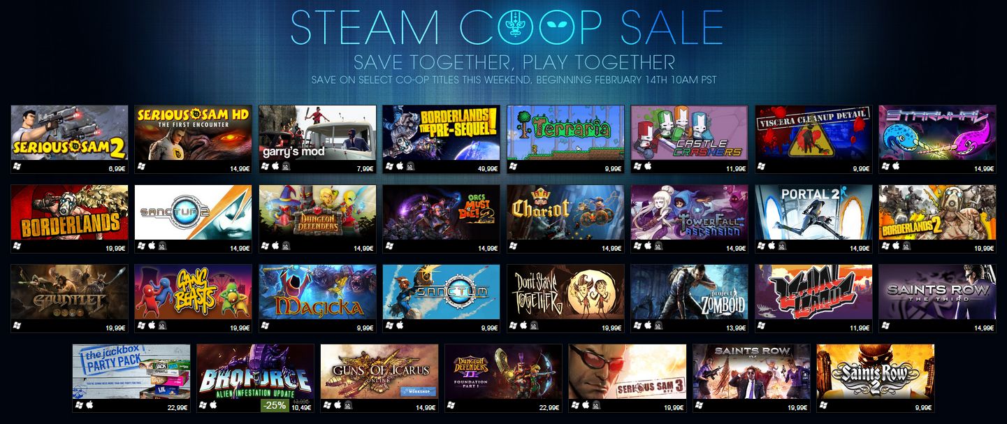 Valentýn na Steamu: Dvě hry zdarma a výrazné slevy na vybrané tituly s kooperativním multiplayerem