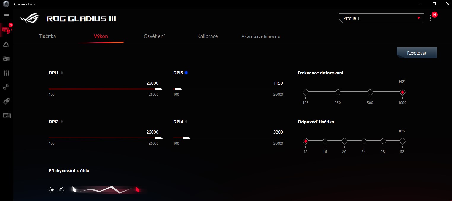 Asus ROG Gladius III - stylová herní myš se super výbavou