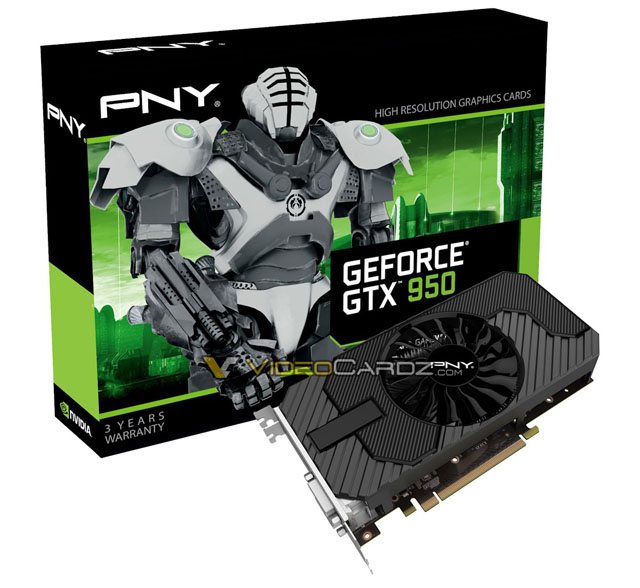 Společnost PNY odhalila jako první grafickou kartu GeForce GTX 950