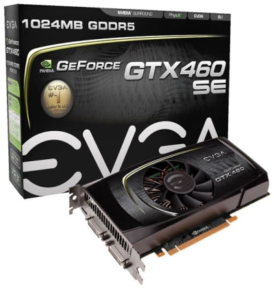 nVidia uvedla nejslabší GeForce GTX 460 s 288 CUDA procesory