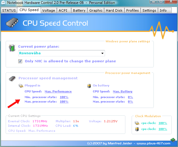 Zlatý fond utilit - Notebook Hardware Control