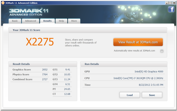 Výkon po přetaktování GPU na 905 MHz a pamětí na 5 GHz