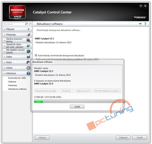 Ovladače Catalyst 12.4 WHQL s podporou Radeonů HD 7900 pro Windows XP