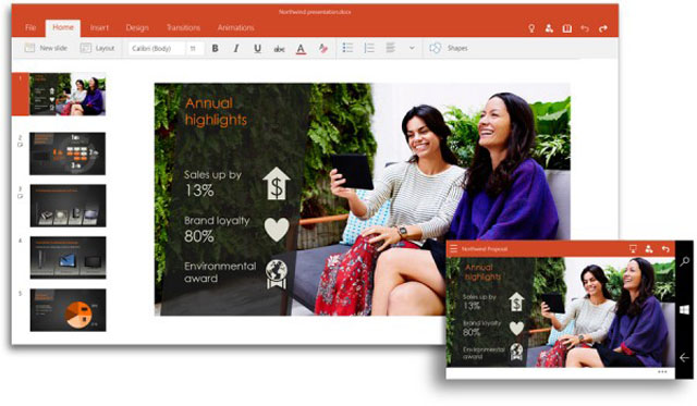 Microsoft vydal první náhledy příští verze svého kancelářského balíku Office pro Windows 10