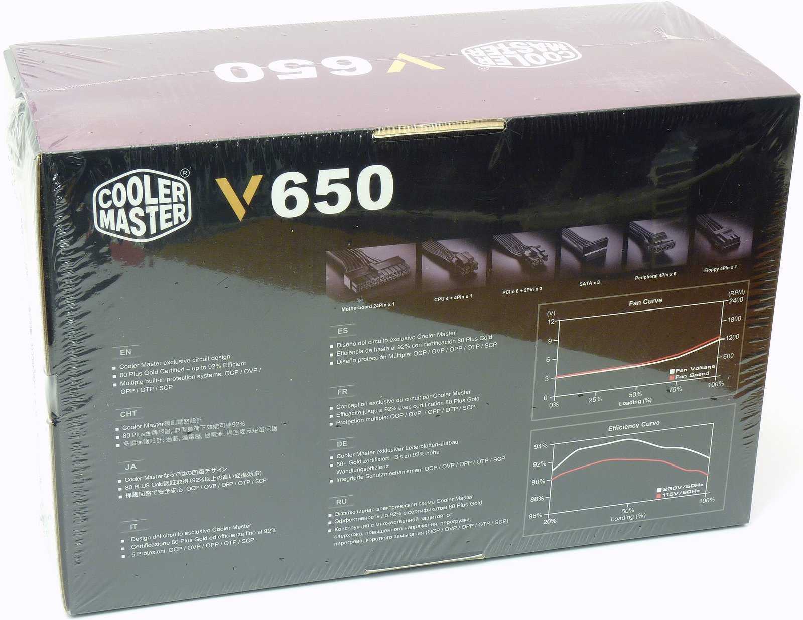 Cooler Master V650: plně modulární bratr VS 