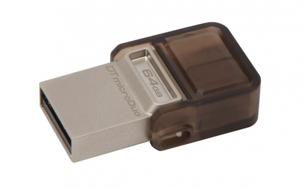 Kingston oznámil vydání nového USB flash disku Data Traveler microDuo se dvěma konektory