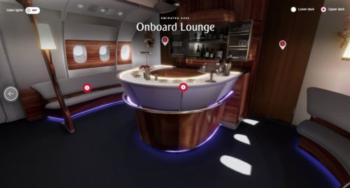 Emirates představuje interiéry svých letadel pomocí virtuální reality