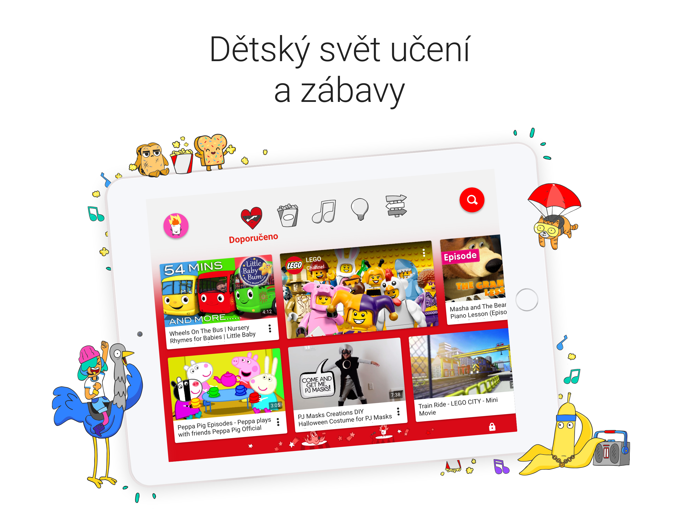 YouTube Kids je ode dneška i v Česku