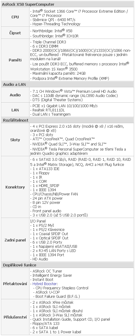 ASRock X58 SuperComputer - Útok na high-end