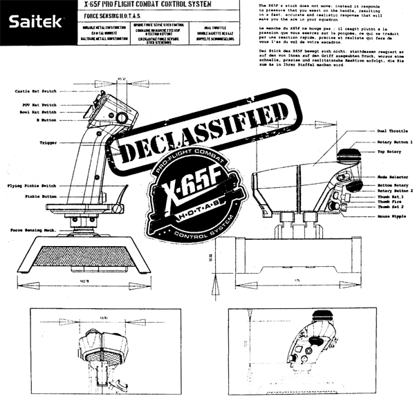 Saitek X65F Combat Control System – létání bez hranic