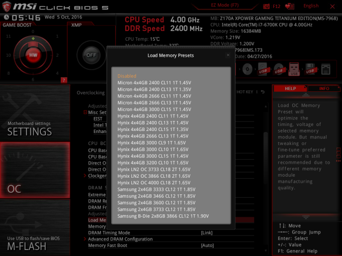 Skylake a MSI Z170A XPOWER Gaming Titanium Edition