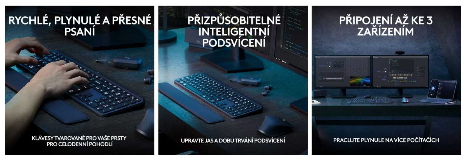 Logitech MX Keys S je synonymem dokonalé bezdrátové klávesnice s podsvícením