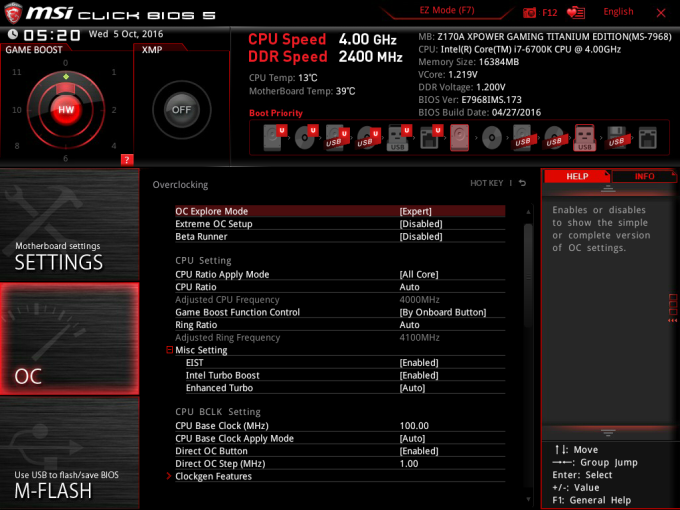 Skylake a MSI Z170A XPOWER Gaming Titanium Edition