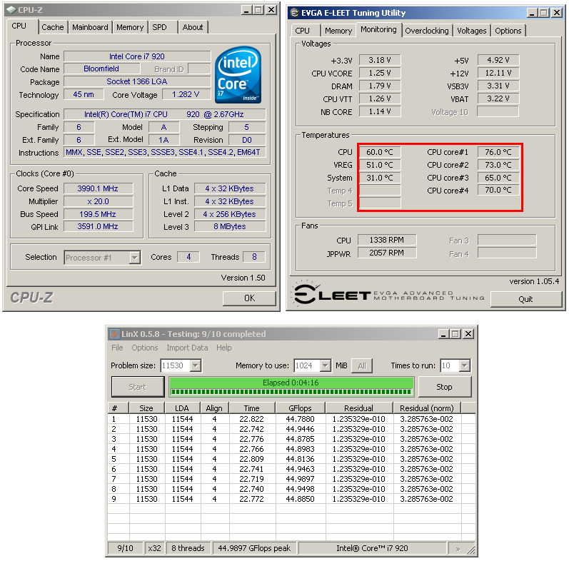 Intel Core i7 920 - Srovnání výrobních revizí C0 a D0